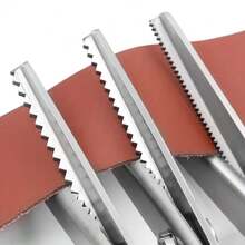 1pair Of Pinking Shears 3, 5, 7mm Fabric Cutting Wavy Edge Pinking Shears Scissors No Import Fees - Single Piece - View 1