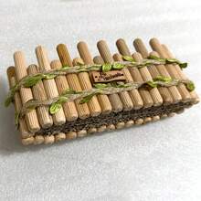 手工製作倉鼠籠花卉覓食架，小型寵物覓食架裝飾，小型寵物圍欄配件，倉鼠籠棲息地裝飾，適用於天竺鼠、跳鼠、侏儒倉鼠、倉鼠，適合繁殖、玩耍與休息 - 均碼 - 查看 7