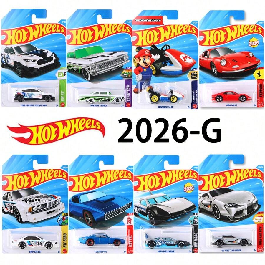 Hot Wheel 1:64 合金车模玩具，2026G 批次/25F/25K 赛车限量版凯迪拉克奥迪收藏玩具男孩礼物，道奇雪佛兰 Q 版合金车铁路模型收藏 1 件
