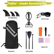 Stand Up Paddle Board With Seat, Inflatable SUP Board With All Accessories Kits 325cm Paddleboard With Hand Pump, Backpack, Non-Slip Deck For Adults & Youth Of All Levels - Black - View 6