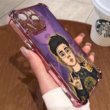 Funda para teléfono Duki Rapper compatible con iPhone 16, 15, 14, 13, 12, 11 Pro Max, X, XR, XS Max, 8, 7 Plus, a prueba de golpes, transparente y de suave material. - Color mixto 1 - Ver 5