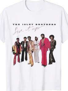 Men's And Women's Styles The Isley T-Shirt - Unisex 100% Pure Cotton Street Style T-Shirt With Iconic Print, Soft Casual Crew Neck Tee, Suitable For Fans, Daily Wear And As A Mus - 白色 - 查看 6