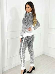 Women's Knitted Set: Blouse And Shaping Pants, Comfortable And Versatile For Everyday Wear - 白色 - 查看 3
