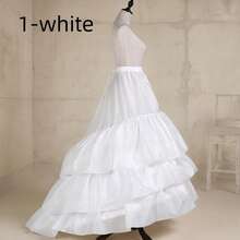 3-Layer Petticoat Underskirt With Train, For Wedding Dress, Formal Gown, Ball Gown - Multicolor - View 5