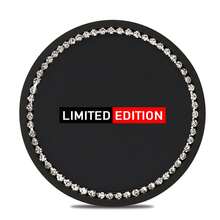 1 pieza Posavasos con cristales brillantes para coche, soporte de taza antideslizante y redondo, accesorios de estilo para coche para Lexus, Chevrolet, KIA, Audi, VW - DZSBD - Ver 8