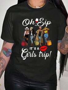 Women T-Shirts - Black - View 6