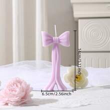 1 nến thơm dáng đứng hình nơ phong cách Pháp, nến hình nơ 2.56*5.11 inch, nến trang trí, đạo cụ chụp ảnh, phù hợp trang trí nhà cửa, trang trí phòng, trang trí phòng khách, ý tưởng quà tặng tuyệt vời, trang trí lễ hội, quà tặng cho nữ, trang trí chụp ảnh, quà tặng sinh nhật - Nến hình nơ - Xem 12