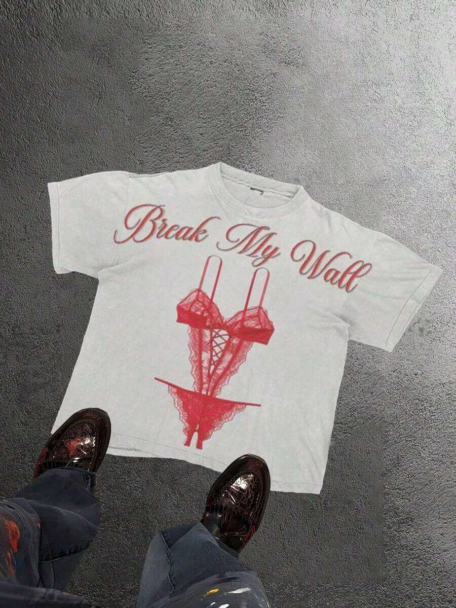 Valley Dreams 1976 Forever (Cotton T-Shirt 220) Men's T-Shirt, Casual Cotton T-Shirt, Loose Fit, Versatile, Unisex, Suitable For Christmas Gifts, Indoor And Outdoor Use - 粉色 - 查看 1