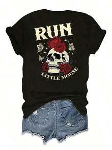 Women T-Shirts - Black - View 2