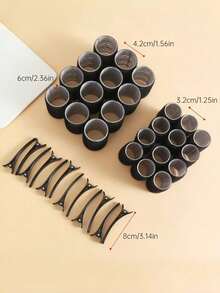 1pc/Set Women's Fluffy Curling Hair Roller Set, Includes Self-Adhesive Curling Tubes, Oval Large Hair Clips, And Painless Hair Clips - Suitable For Women And Girls, Salon-Level Fluffiness At Home, Suitable For Volumizing Roots, Creating Soft Waves Or Daily Styling. Reusable, Sturdy And Won't Fall Off, Daily Essential, Time And Effort Saving,Hair Barrettes,Hair Slide - Multicolor - View 9