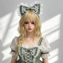 Lolita可愛蕾絲髮箍髮夾 大蝴蝶結甜美可愛維多利亞風髮箍 Cosplay可愛哥德風髮箍 女孩女性適用 派對 - 彩色 - 查看 2