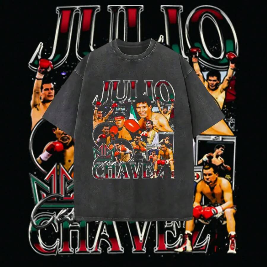 Playeras de hombre de algodón, album del mundial 2026, JULIO CESAR CHAVEZ TEE, Camiseta de boxeo, Camiseta de boxeador, Camiseta deportiva, Camiseta atlética, Regalo de fitness, Camiseta de entrenamiento, Ropa de cuello redondo, Ropa de algodón para hombre, Mundial 2026 cruz azul - Negro - Ver 1