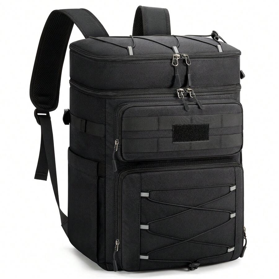 Cooler Backpack 30L Insulated Cool Bag Rucksack Leakproof Large Capacity Dual Zone Thermal Picnic Backpack Waterproof For Outdoor BBQ