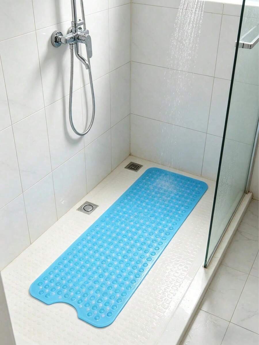 40" X 16" 特長款防滑浴室墊,附排水孔與吸盤,柔軟舒適,可機洗,適用於居家、飯店及汽車旅行,多色可選 - 彩色 - 查看 1