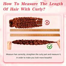 GABRIELLE Burmese Curly Feather Hair Extensions Human Hair Reddish Brown Pre-Separated Invisible Miracle Knots Feather Crochet Human Hair Extensions 33# Colored 50 Strands Invisible Miracle Knots Crochet Hair Extensions For Women - Reddish Brown - View 6