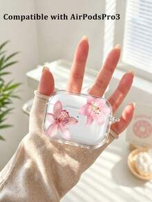 1个清新甜美透明耳机保护套，兼容AP第三代/AP第四代/Pro/Pro 2/Pro 3耳机充电盒，耳机保护套，防刮耐用，不含耳机，适合作为情人节礼物 - 無色 - 查看 11