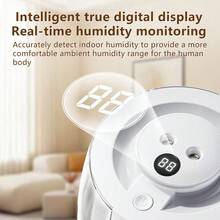 3L Large Capacity Dual Mist Humidifier Quiet Digital Display Home Bedroom Colorful Atmosphere Light Aromatherapy Diffuser - Mist - View 5