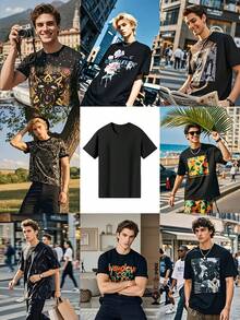 Langley Dandelion Travel Options Texas 2026 Retro Style The Wind Of Bygone Days T-Shirt, Casual Short Sleeve Round Neck Top, Machine Washable, A Christmas And New Year Gift For F - 黑色 - 查看 4