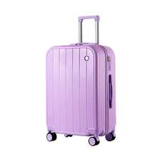 Maleta rígida de policarbonato de 28 pulgadas, ligera, duradera, de gran capacidad, con ruedas giratorias, cerradura de combinación segura, ruedas suaves y silenciosas, resistente a los arañazos, ideal para viajes de más de 7 días, viajes de negocios y vacaciones familiares. Maleta rígida perfecta con diseño fácil de limpiar para viajeros modernos. - Morado claro - Ver 1