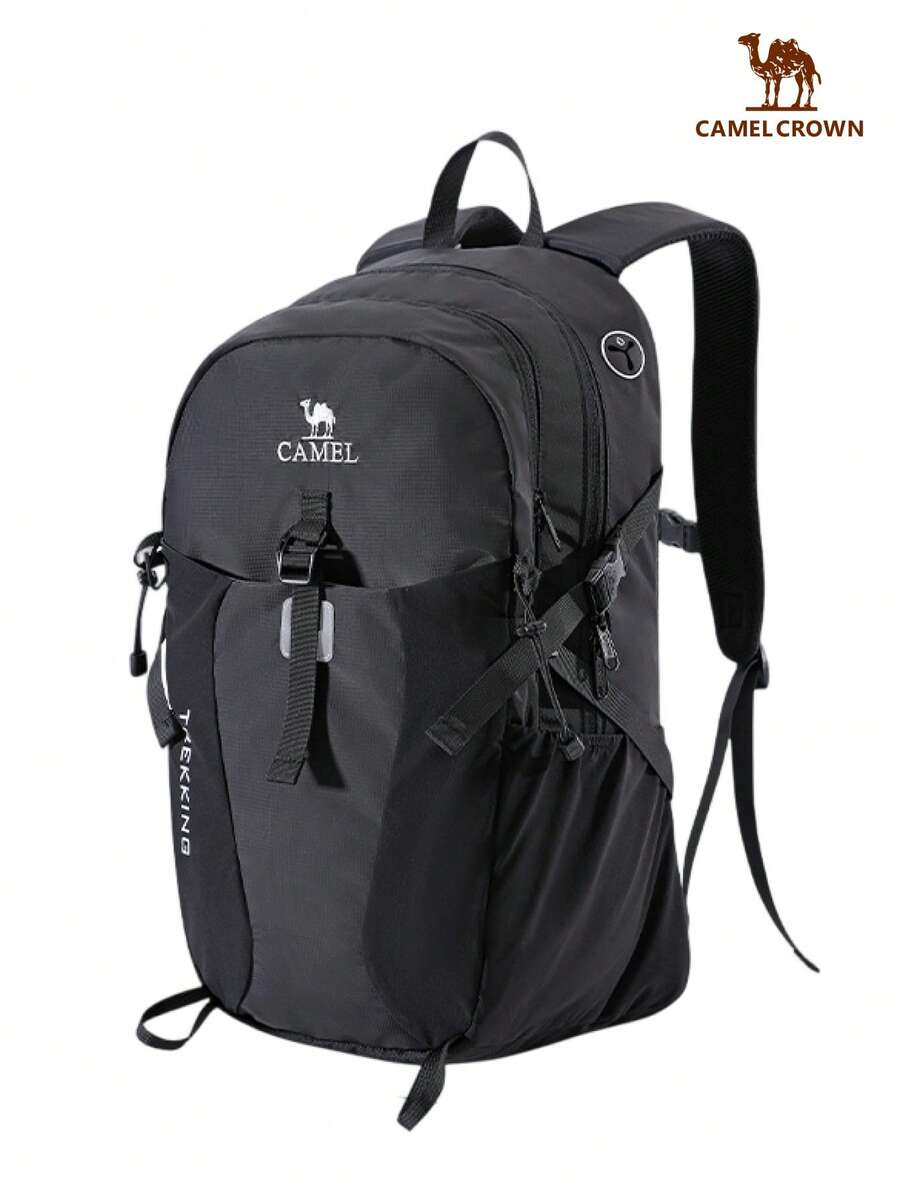 CAMEL CROWN Foldable Large Capacity Travel Backpack, Short Trip & Gym Storage Bag - Dark Night - View 1