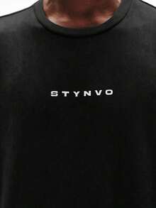 Men's Short Sleeve Crew Neck T-Shirt With Minimalist Print, Olive Green Graphic Tee, Oversized Printed Crop Top For Men, Unisex Washed T-Shirt. Y2K Style, Fashionable Style, Cute Style, Casual Style, Women's Blouses > Clothing. 230g (Sizes S-XXXL) - 6 - 查看 5