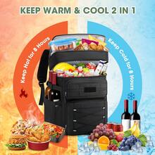 Cooler Backpack 30L Insulated Cool Bag Rucksack Leakproof Large Capacity Dual Zone Thermal Picnic Backpack Waterproof For Outdoor BBQ - Multicolor - View 5