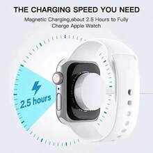 3合1 (磁吸充電 + Type-C + Lightning) 多功能充電線，智慧手錶磁吸充電器，無線充電墊，快速充電 & 高效率數據傳輸線，相容於 系列，17/16/15/14/13/12/11/XS/XR/8/7/6, , - 白色 - 查看 9