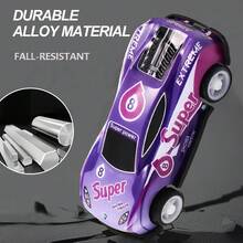 15/25/35件組迷你玩具車、賽車、警車、消防車 – 迷你車輛派對贈品 – 禮物袋填充物，適合男孩女孩、幼兒、節日禮物、教室獎品、開學禮物 (款式隨機) - 彩色 - 查看 6