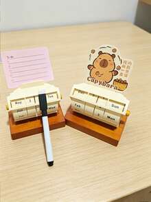 Reusable Rotating Perpetual Calendar, Reminder Card Calendar, Mini Rotating Monthly Calendar, Rotating Calendar Desktop Decoration, Exam Motivational Perpetual Calendar, Countdown Calendar, Birthday, School Season, School Supplies, Simple Home Decoration, Suitable For Family Living Room, Classroom, Office Desktop, Included (A Reminder Card And An Erasable Pen) - Sets - View 8