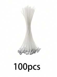 100pcs Pre-Waxed Candle Wicks With Metal Base, Smokeless And Lead-Free, Suitable For Soy Wax/Beeswax/Paraffin Wax, DIY Handmade Accessories, Suitable For Container Candles/Pillar Candles/Aromatic Candles, Home Wedding Party Decoration, Various Lengths, Stable Burning - A - View 12