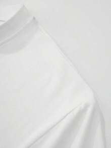 On This Item: Men's Elastic, Comfortable Shirt With A Simple Heart Print And Round Neckline. Hot Item. - 白色 - 查看 3