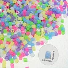 1 Bag 5mm Glow-In-The-Dark Fuse Beads 1000pcs/Pack, 5mm Perler Beads Refill, Glow-In-The-Dark Beads For Handmade Creative Jewelry Making, Decoration Beads For DIY Pixel Art Crafts, DIY Creative Handmade Puzzle Fuse Bead Refill Pack - Bright Colors - View 4