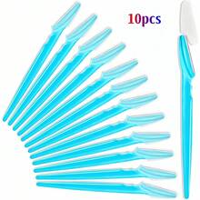 Mikinona 30pcs Portable Eyebrow Trimmer Makeup Tools, Stainless Steel Lightweight Non-Slip Handle, Travel Size - Pink - View 14