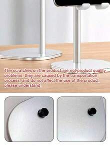 Adjustable Metal Sleeve Smartphone/Tablet Desktop Stand, Multi-Angle Live Streaming Stand, Compatible With IPhone And Android Phones, Birthday, Family, Friend Gift, Office, Dorm, Home Use, 360-Degree Rotating Smartphone Stand, Smartphone Holder, Strong Weight-Bearing Capacity - Multicolor - View 6