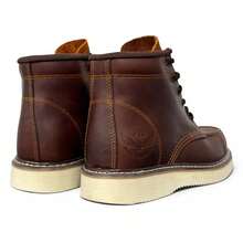 Edgar Industrial Lace-Up Work Boots For Heavy Duty Use - 棕色 - 查看 5