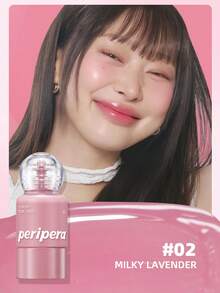 Peripera Liquid Blush, Moisturizing & Lightweight, Easy To Blend, Smooth Texture, Brightens Complexion, Perfect For Y2K Style Gen Z, Suitable For Parties And Dates, Great Gift For Birthdays And Mother's Day - #02 MILKY LAVENDER - View 3