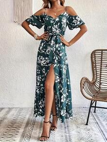 Vestido de moda para mujer - Gris azul - Ver 5