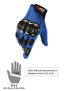 1 Pair Waterproof Motorcycle Gloves, Warm Riding Gloves, Full Finger Motorcycle Gloves, Touchscreen Motorcycle Gloves, Anti-Slip Racing Gloves, Motorcycle Accessories, Essential For Riding, Unisex Biker Gift - A - View 9