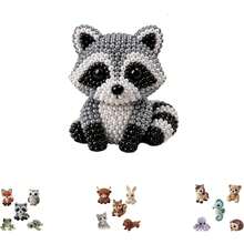 DIY Animal Beading Kit, Cute Bead Craft Animal Set With Colorful Beads And Instructions, Handmade Creative Jewelry Art Craft Kit, DIY Animals Beadwork Craft Kits For Adults - Raccoon - View 10