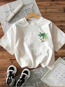 Oversized Spring/Winter Top, % Cotton, Short Sleeve Shirts For Women, Fun Tropical Plaid Tree Pattern, Unicolor Red Top, Soft And Comfortable, Casual Use, Street Clothes, Y2K, Play, Graduation, Holidays, Top, Verano, Spring, Shirt, Gymnasium, Sports, Party Superior, Vintage, Carnaval, Valentine's Day, Maija, Blouses For Women, Blouses For Women, Clothes For Spring, Summer Clothes, Fun Shirts For Women, Holidays, Casual, Blouses For Women, Blouses For Women, White Blouses, Blouses For Women, Blouses For Spring For Women, Clothes For Women For Easter, Carnaval, Workshop/Salón/Hogar/Minimalist, Occidental Woman, Clothing, Retro American Style, Unisex, Outerwear, Otoño, Tall Woman, San Valentín, Carnaval, Upper Part Of Holidays In Verano,, Graduation, Festival Deúsica, Holidays, Blouse Blanca, Summer Outfit Ladies - White - View 2