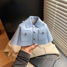 Borsa a tracolla di da celebrità, modello creativo di abbigliamento, borsa a spalla di nicchia con personalità, borsa da donna con catena cross-border - Verde - Visualizzare 7