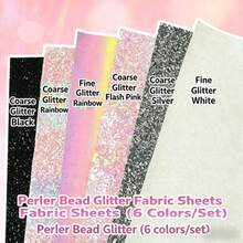Ironing Paper For Perler Beads, Glitter Fabric, Fine Glitter, Coarse Glitter, Baking Fabric, Heat-Resistant Ironing Cloth, DIY Handmade - Multicolor - View 11