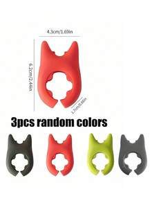3pcs Silicone Kitchen Utensil Set - Anti-Spill Ladle, Pot Cover Holder, And Multi-Function Spatula Rack, Random Color, Suitable For Home And Restaurant Kitchen - Multicolor - View 13