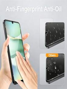 2片裝 9H 硬度 HD 鋼化玻璃螢幕保護貼，防爆耐刮，適用於 Galaxy S26 A57 A37 / 適用於 15T Poco X7 Pro Note 14 / 適用於 iPhone 17 系列，無氣泡自動吸附，簡易安裝保護膜 - 2Pcs - 查看 8