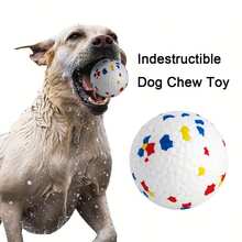 Indestructible Dog Chew Toy - Heavy-Duty ETPU Rubber Dog Ball, Suitable For Strong Chewers, Durable Chew Toy, Sturdy, Suitable For All Dog Breeds, Floating And Highly Elastic, Ideal For Fetch Games - Multicolor - View 2