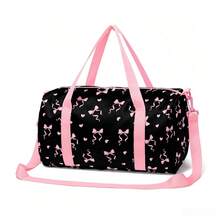 Pink Printed Large Luggage Bag Overnight Bag Travel Weekend Bag Outdoor Sports Bag Dance Bag Gift Bag - one-size - View 13