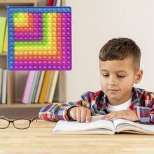 12x12 Multiplication Chart Board Games, Fun & Easy Learning! Press To Learn Times Table, STEM Math Skills Practice For Ages 3+, Home & School Teaching Resources Supplies - 12x12 Blue Rose R - View 6