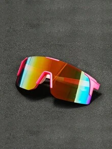 1/2/4pcs Fashion Half-Frame One-Piece Cycling Eyeglasses, Outdoor Bicycle Windproof Sports Goggles For Men And Women - Multicolor - View 4