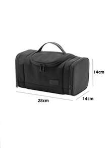 Bolsa organizadora de maquillaje con múltiples compartimentos, diseño de partición de múltiples capas para brochas de maquillaje, cuidado de la piel, cosméticos, bolsa de viaje portátil de gran capacidad - Multicolor - Ver 14