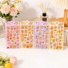Pegatinas de epoxy con diseños de dibujos animados japoneses, pegatinas de cristal lindas para manualidades y decoración DIY - Multicolor - Ver 1